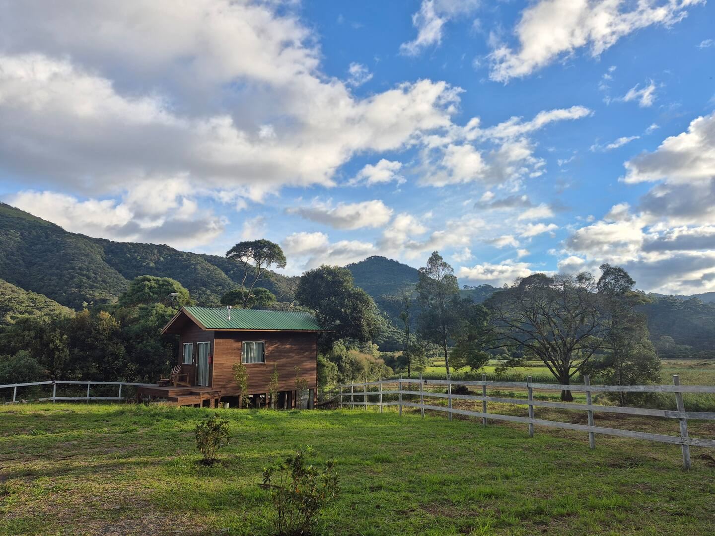 Cabana Pôr do Sol com vista para as montanhas de Urubici